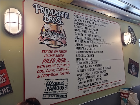 Primanti Bros. Restaurant and Bar Menu | Iconic Pittsburgh Sandwiches ...